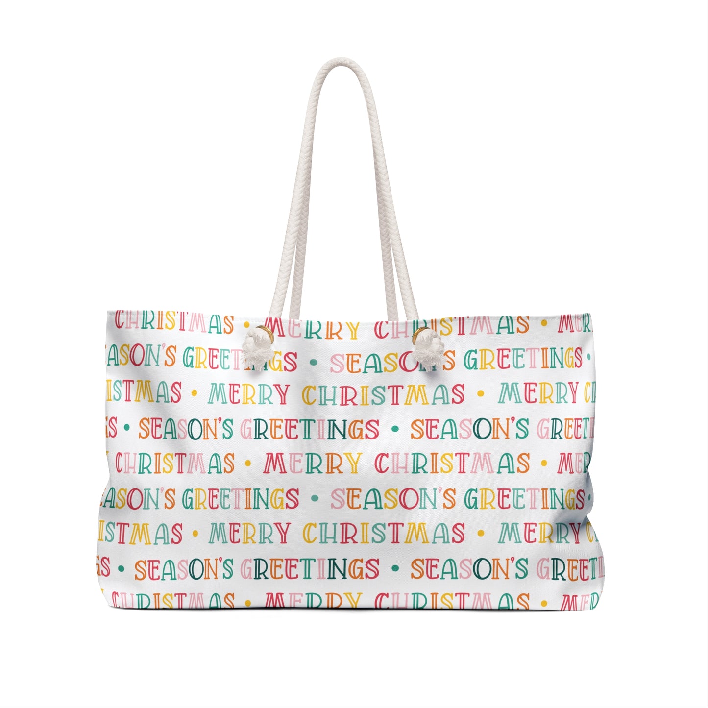 Merry Christmas Seasons Greetings 1 Weekender Bag