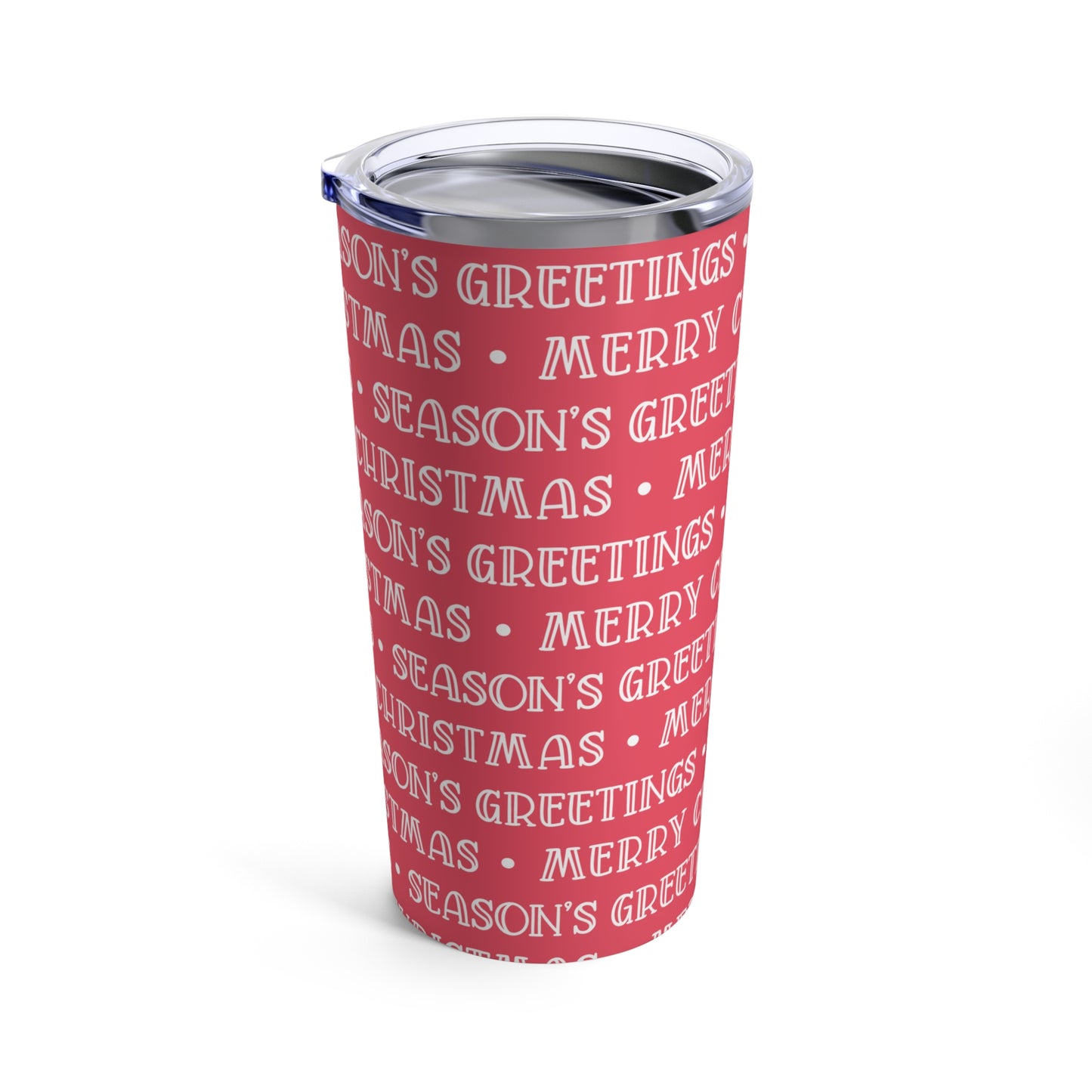 Merry Christmas Seasons Greetings 2 Tumbler 20oz