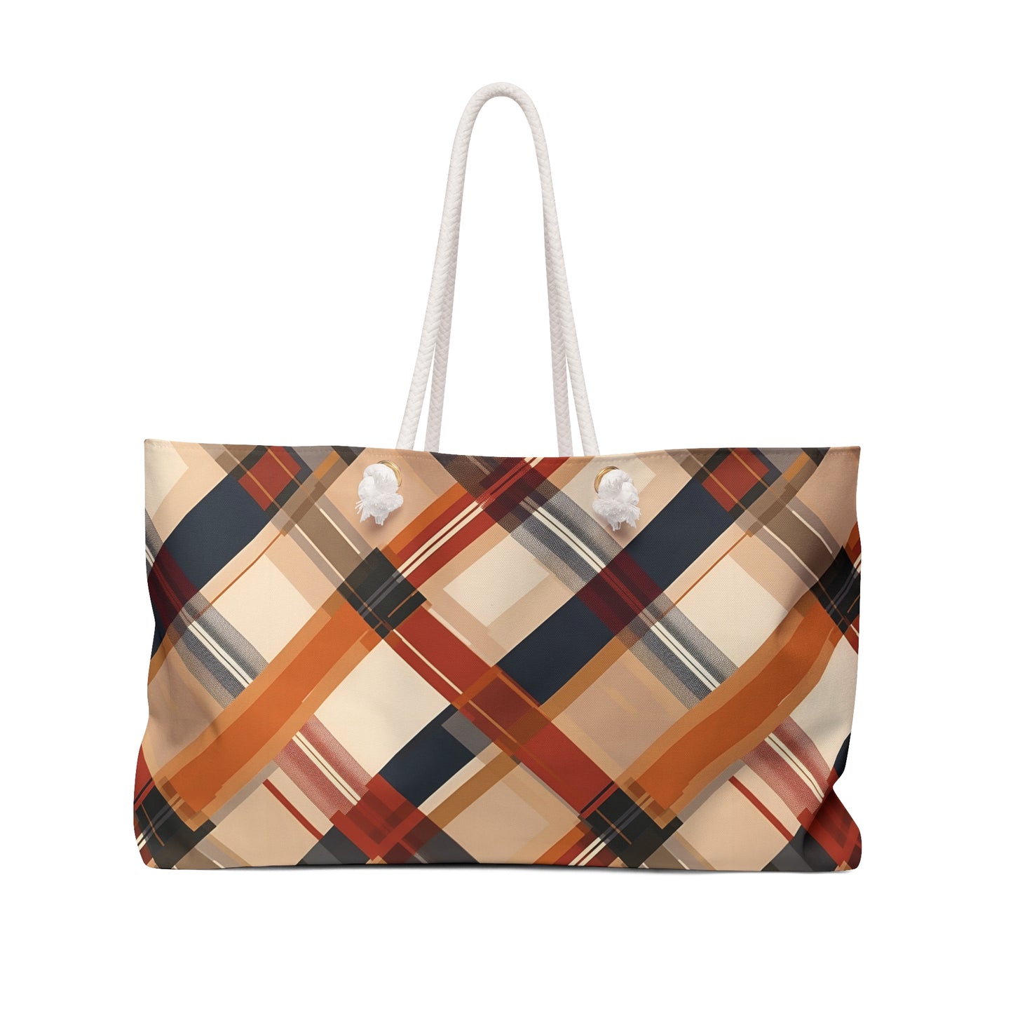 Autumn Plaid 3 Weekender Bag