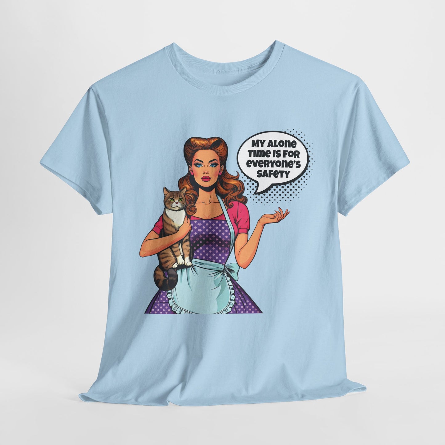 My Alone Time Funny Housewife Heavy Cotton Tee