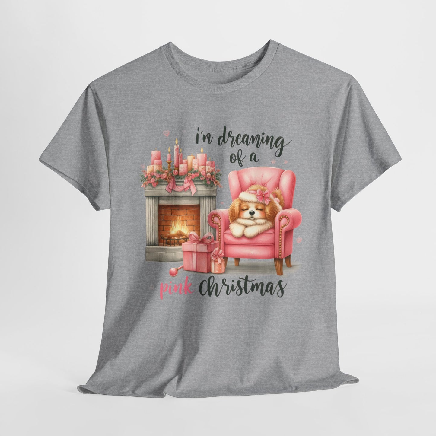 Dreaming of a Pink Christmas Heavy Cotton Tee