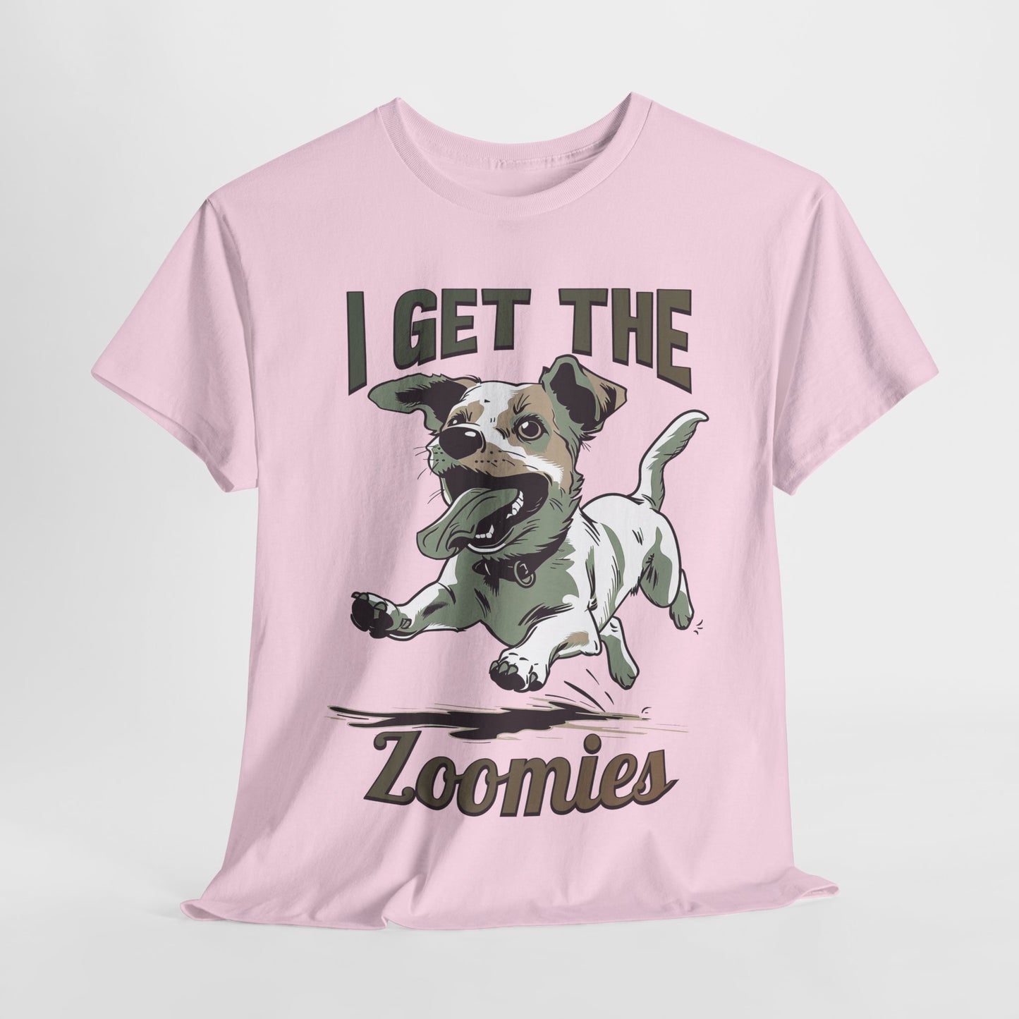 I Get The Zoomies Funny Dog Heavy Cotton Tee