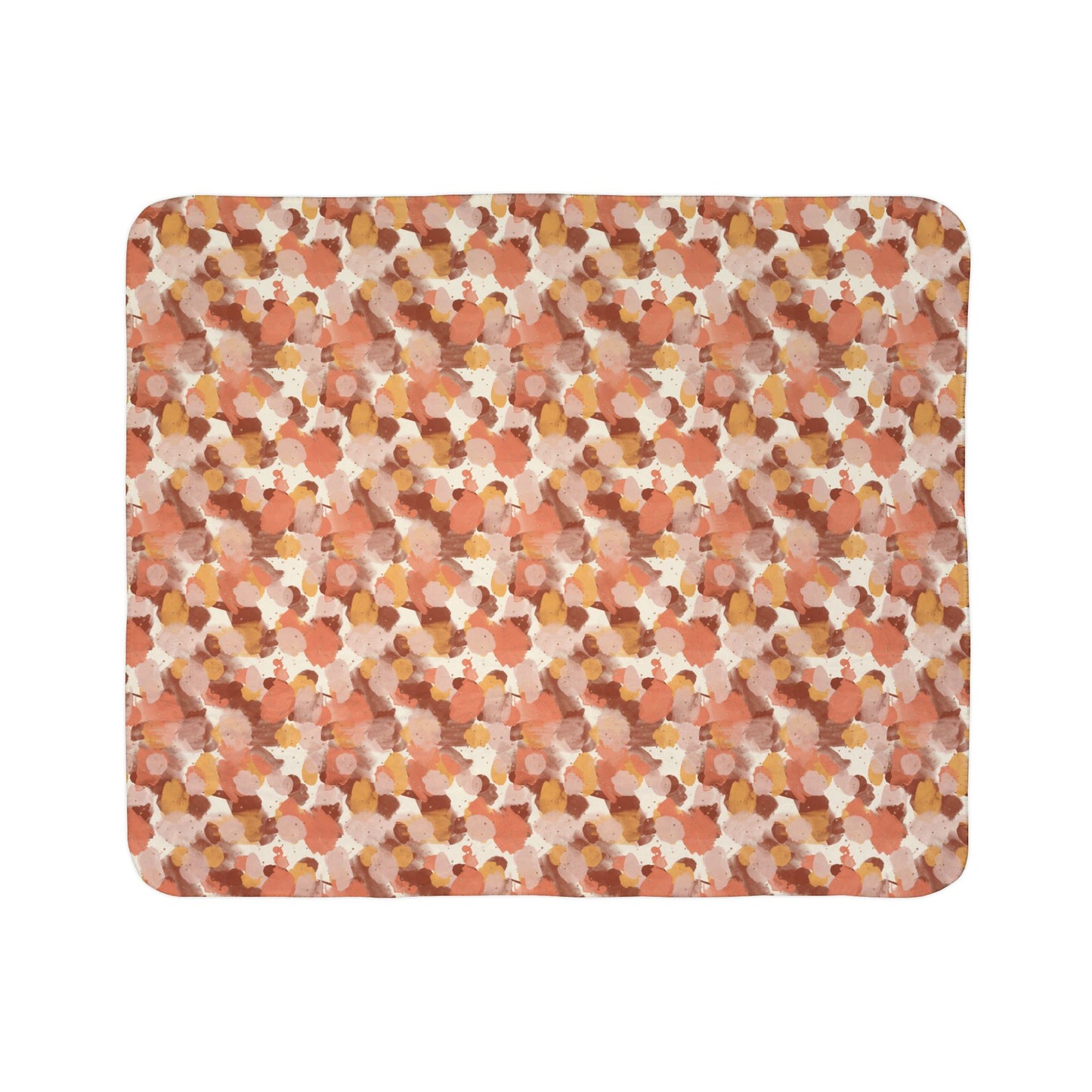 Autumn Abstract 1 Fleece Sherpa Blanket