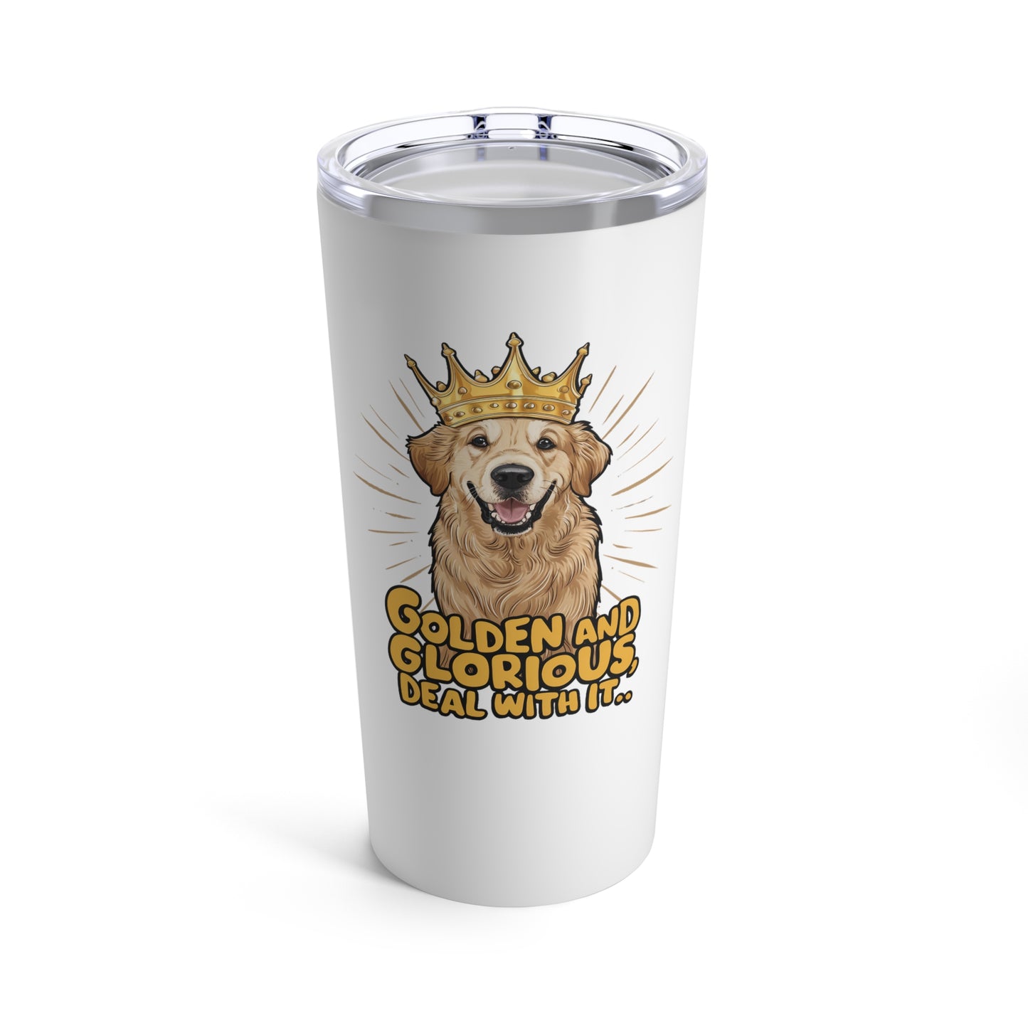 Golden Retriever Funny Dog Tumbler 20oz