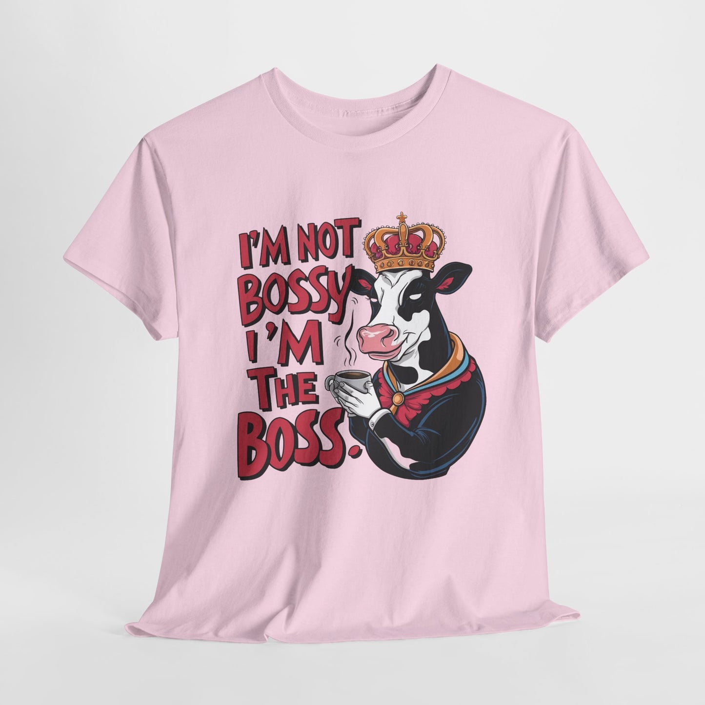 I'm The Boss Funny Cow Heavy Cotton Tee