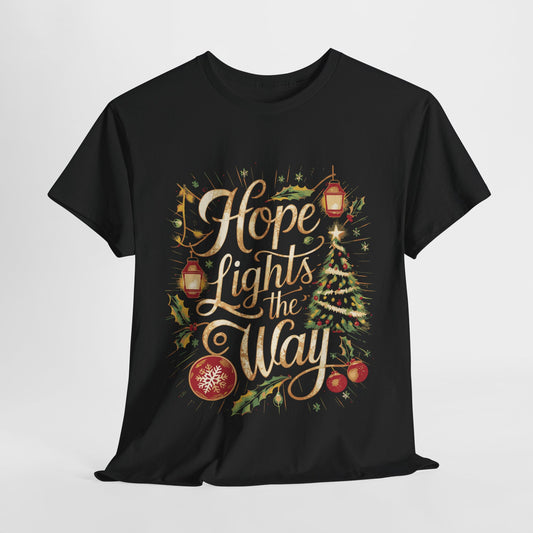 Hope Lights The Way Christmas Heavy Cotton Tee