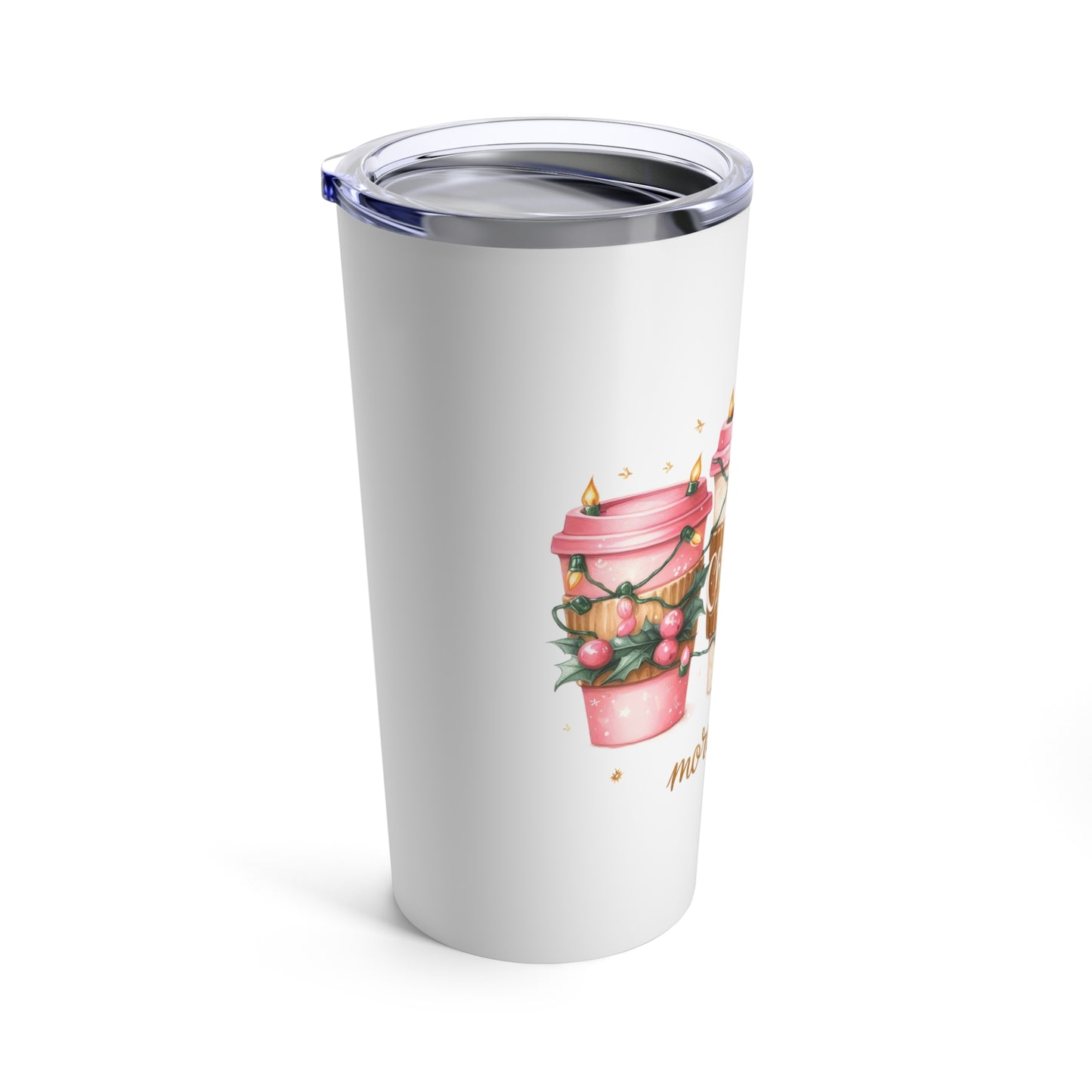 Christmas Coffee Pink Christmas Tumbler 20oz