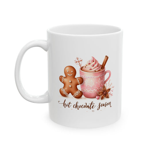 Hot Chocolate Season Christmas Ceramic Mug