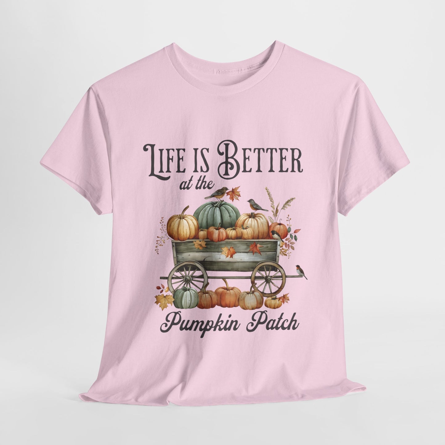 Life Is Better At The Pumpkin Patch Unisex Heavy Cotton Tee