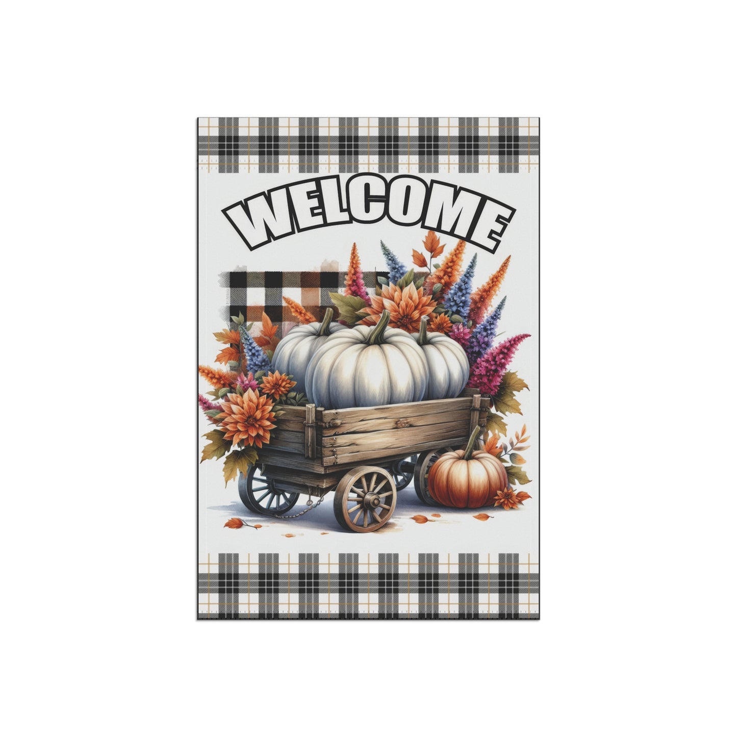 Pumpkin Welcome Fall Garden & House Banner