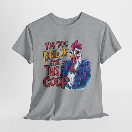 Funny Chicken Unisex Heavy Cotton Tee