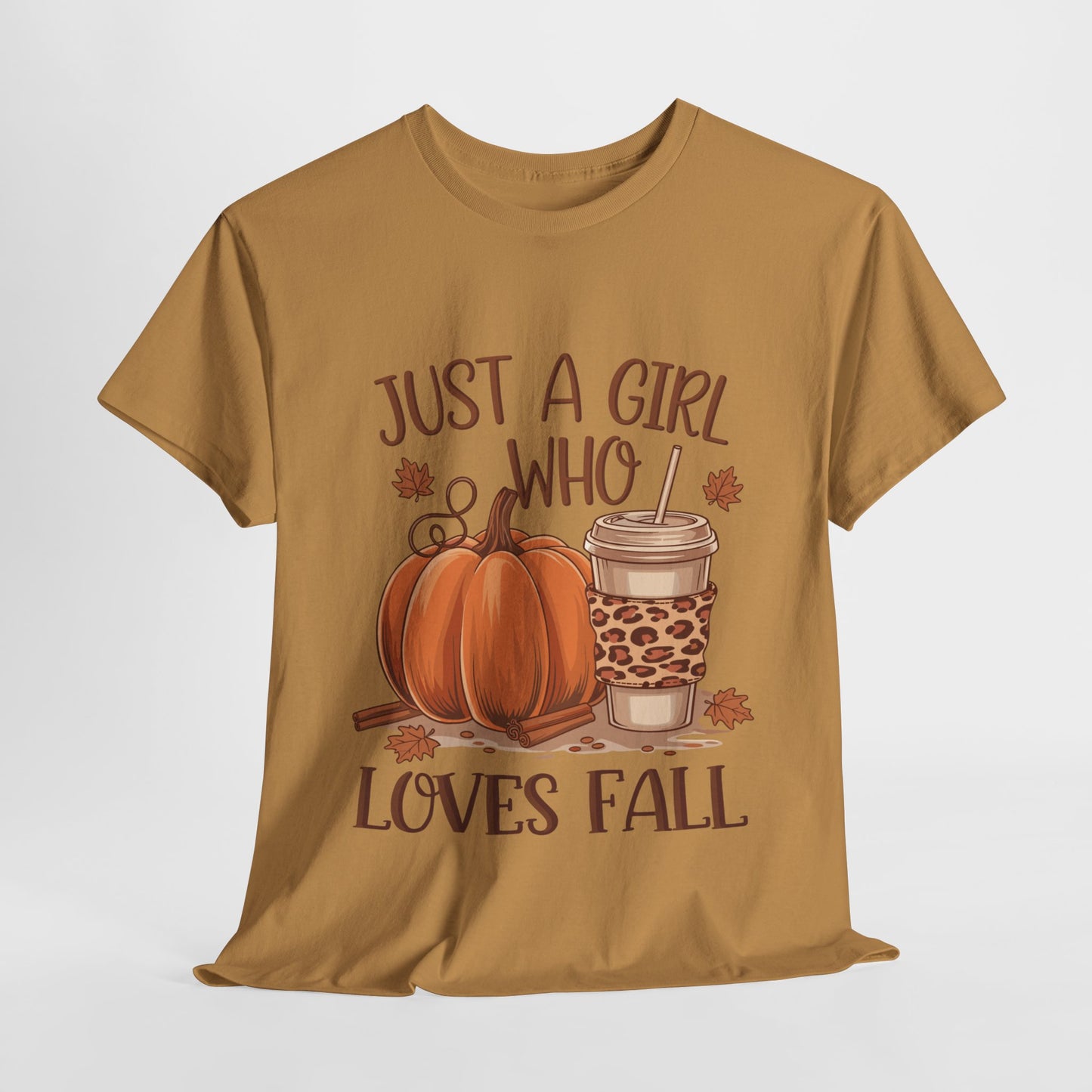 Just A Girl Who Loves Fall Unisex Heavy Cotton Tee