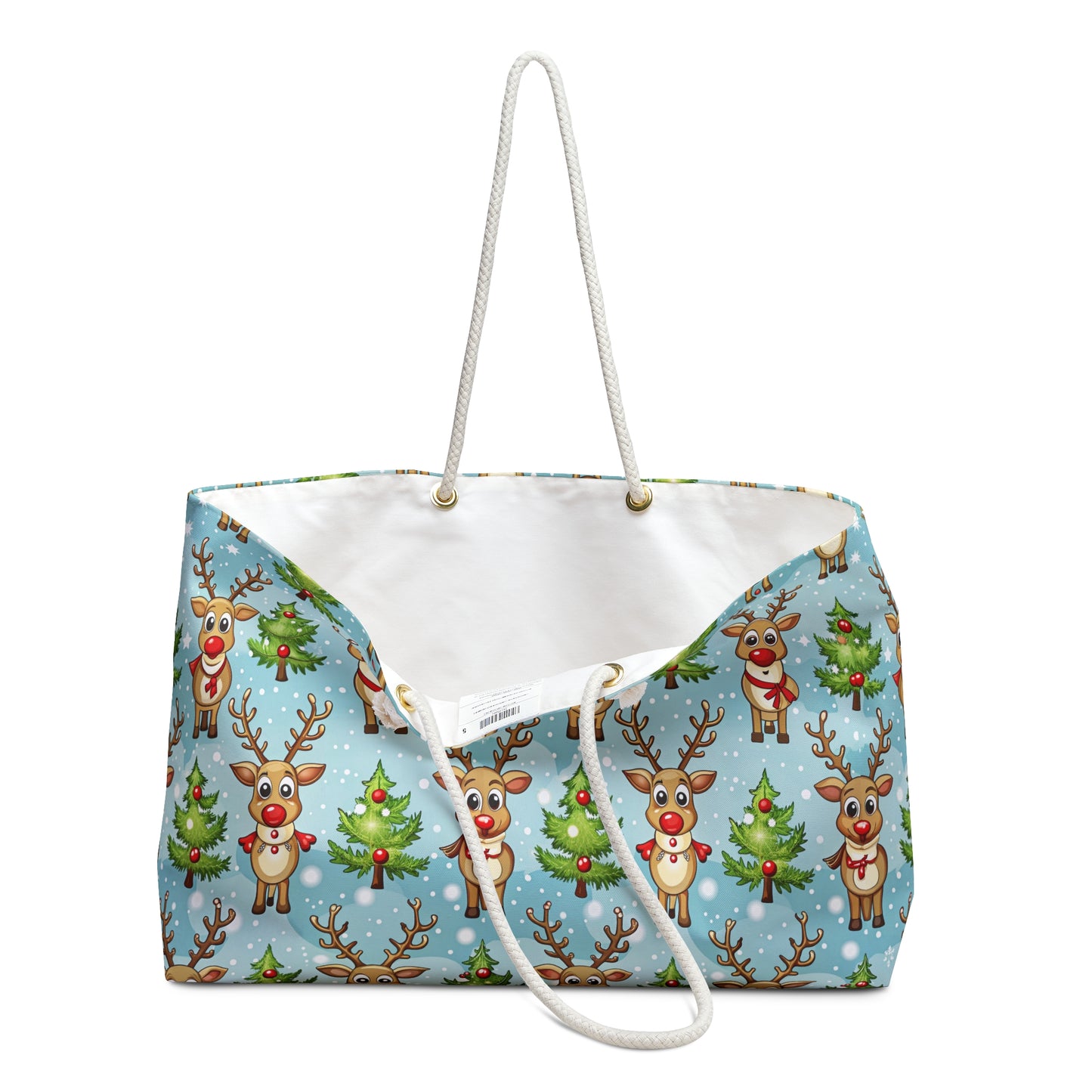 Reindeer Blue Weekender Bag