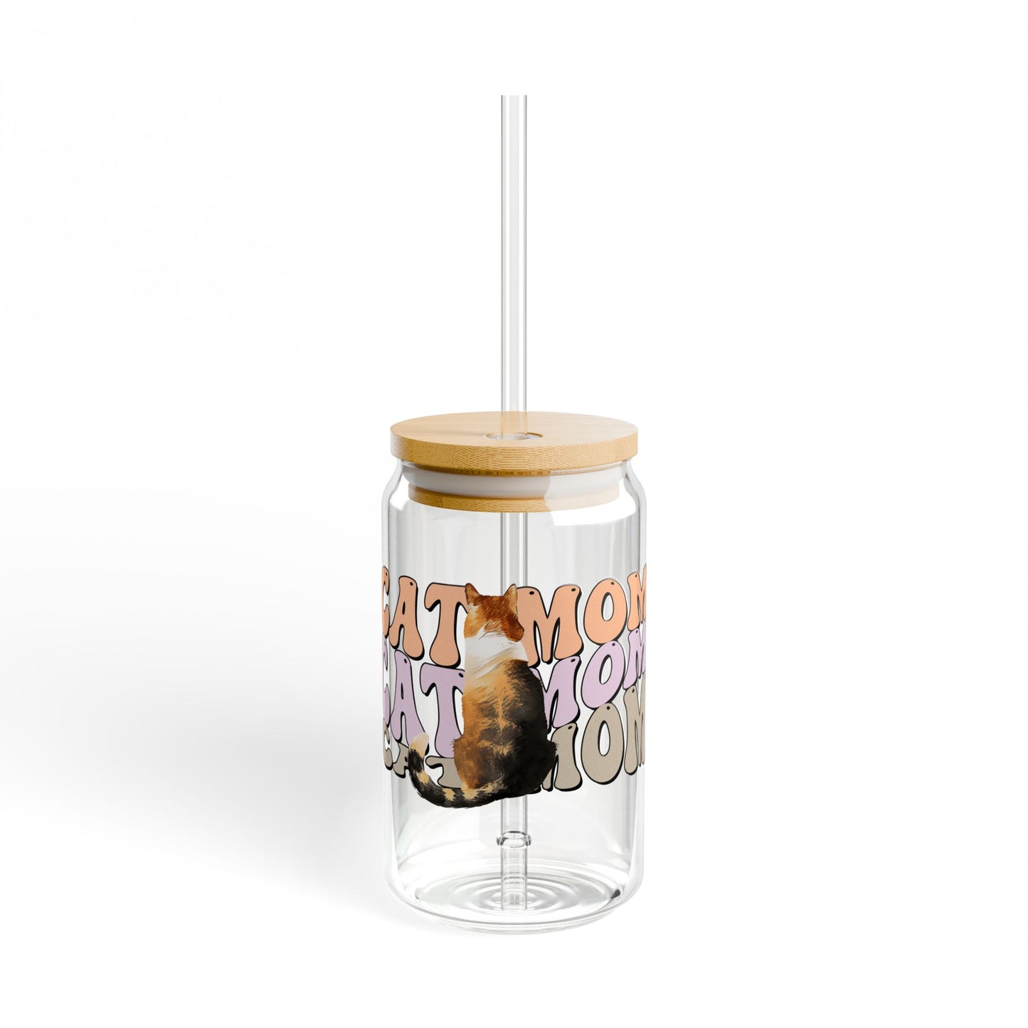 Cat Mom Sipper Glass