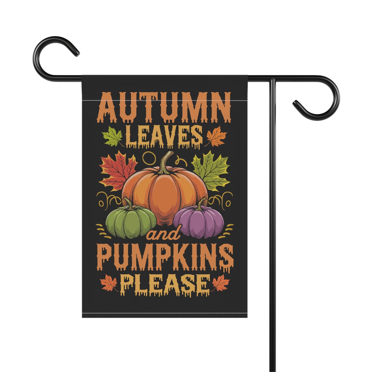 Autumn Leaves and Pumpkins Please Garden & House Banner