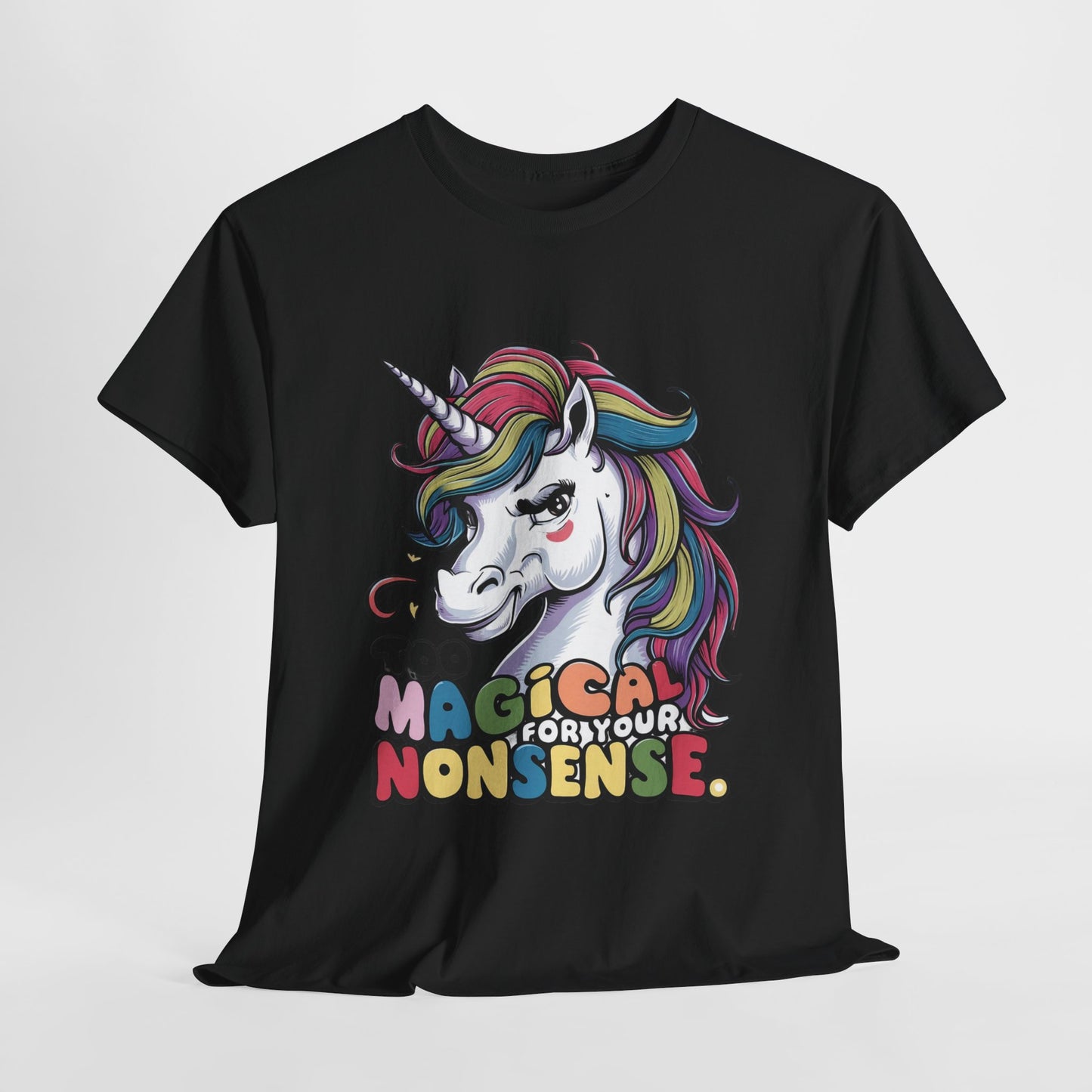 Funny Unicorn Unisex Heavy Cotton Tee