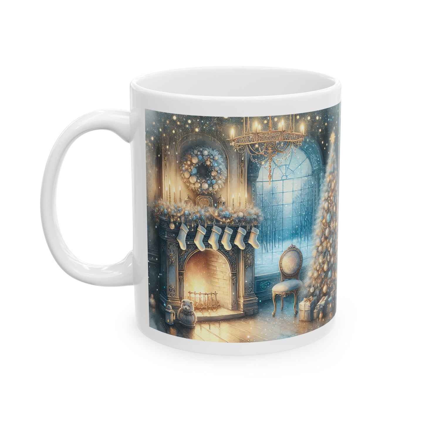 Christmas Living Room Ceramic Mug