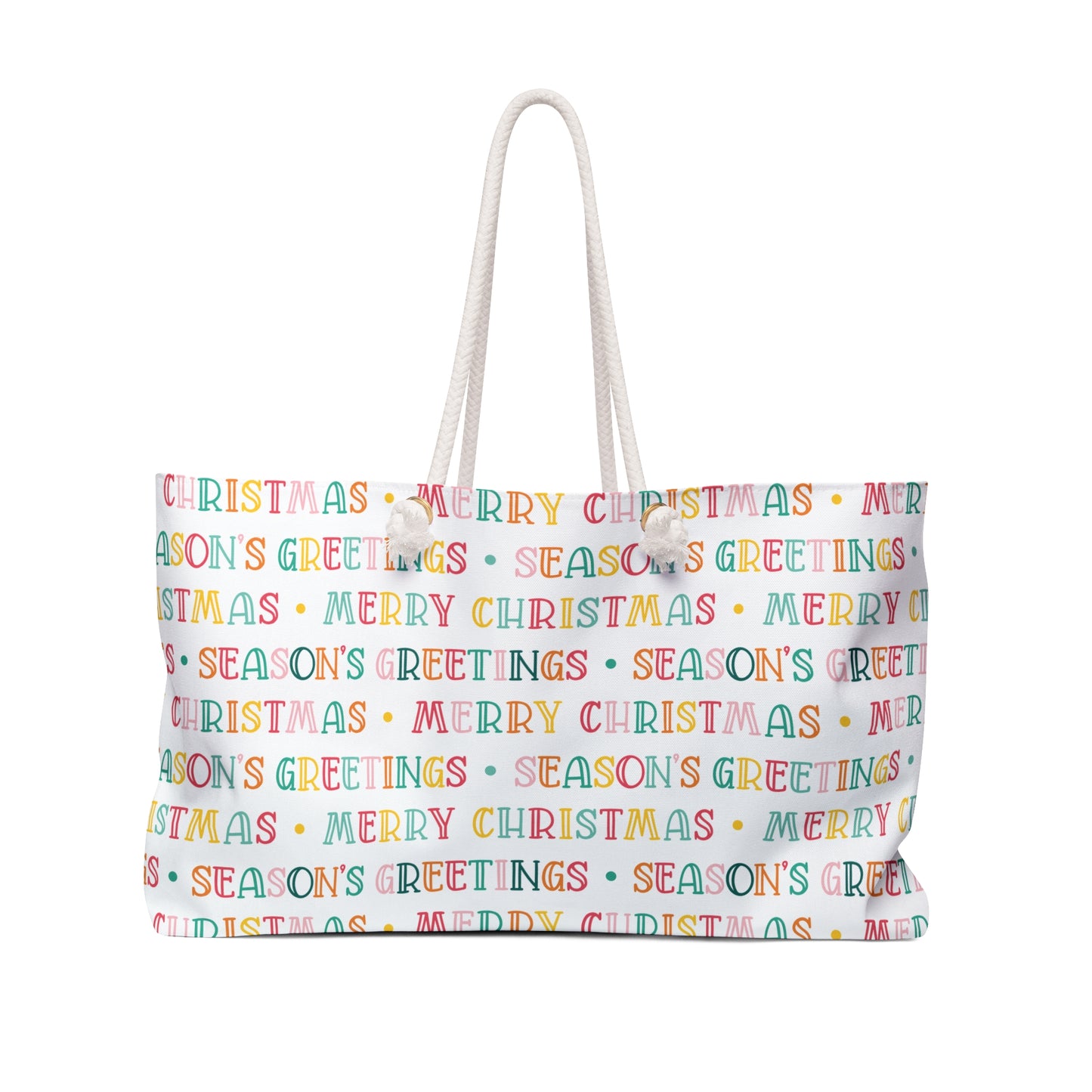 Merry Christmas Seasons Greetings 1 Weekender Bag