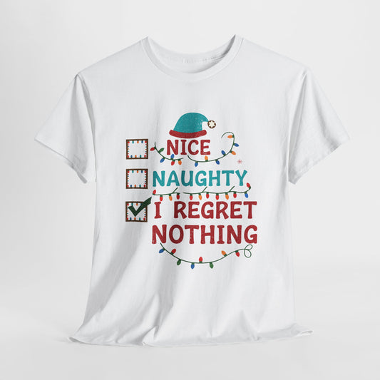 Naughty or Nice Christmas Heavy Cotton Tee