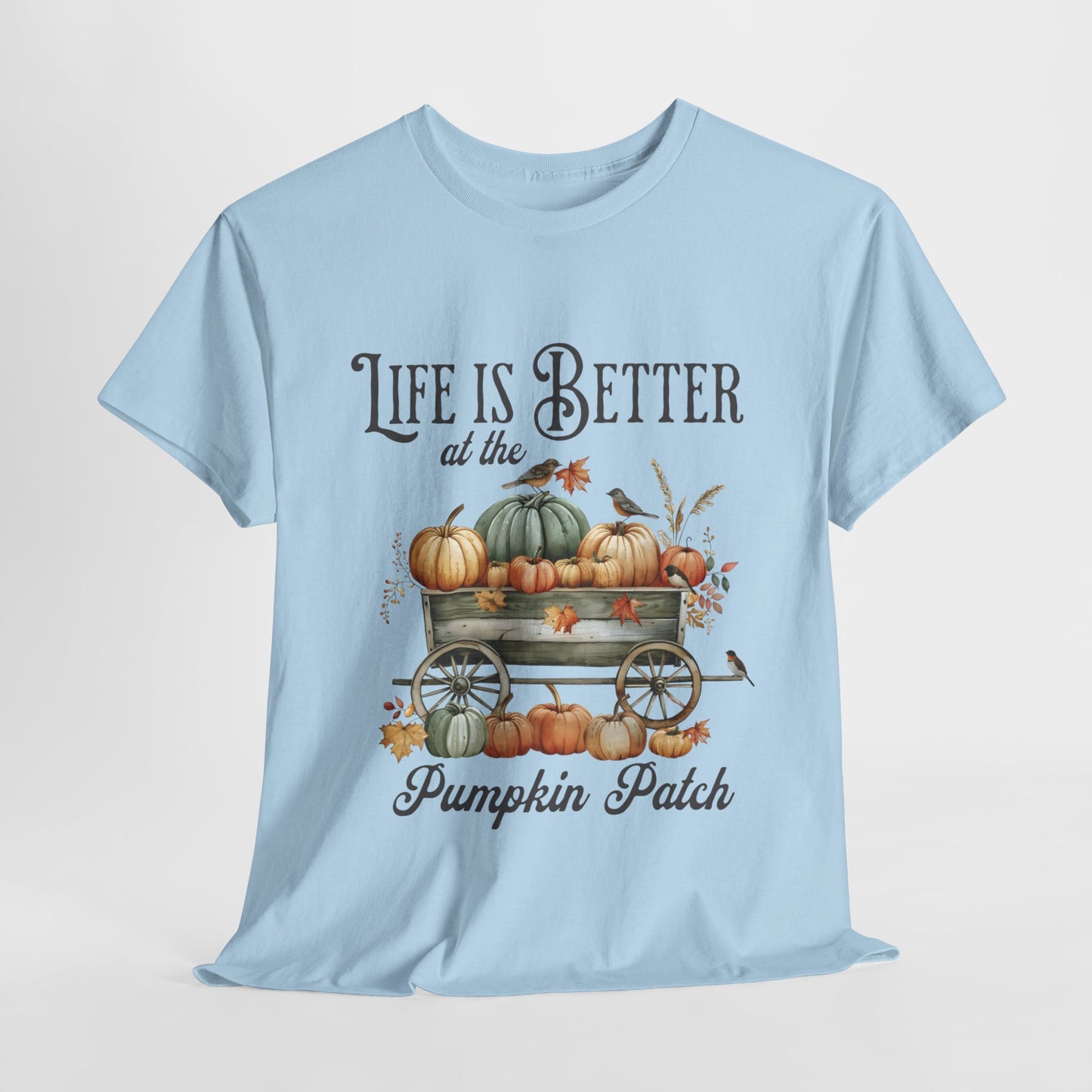 Life Is Better At The Pumpkin Patch Unisex Heavy Cotton Tee