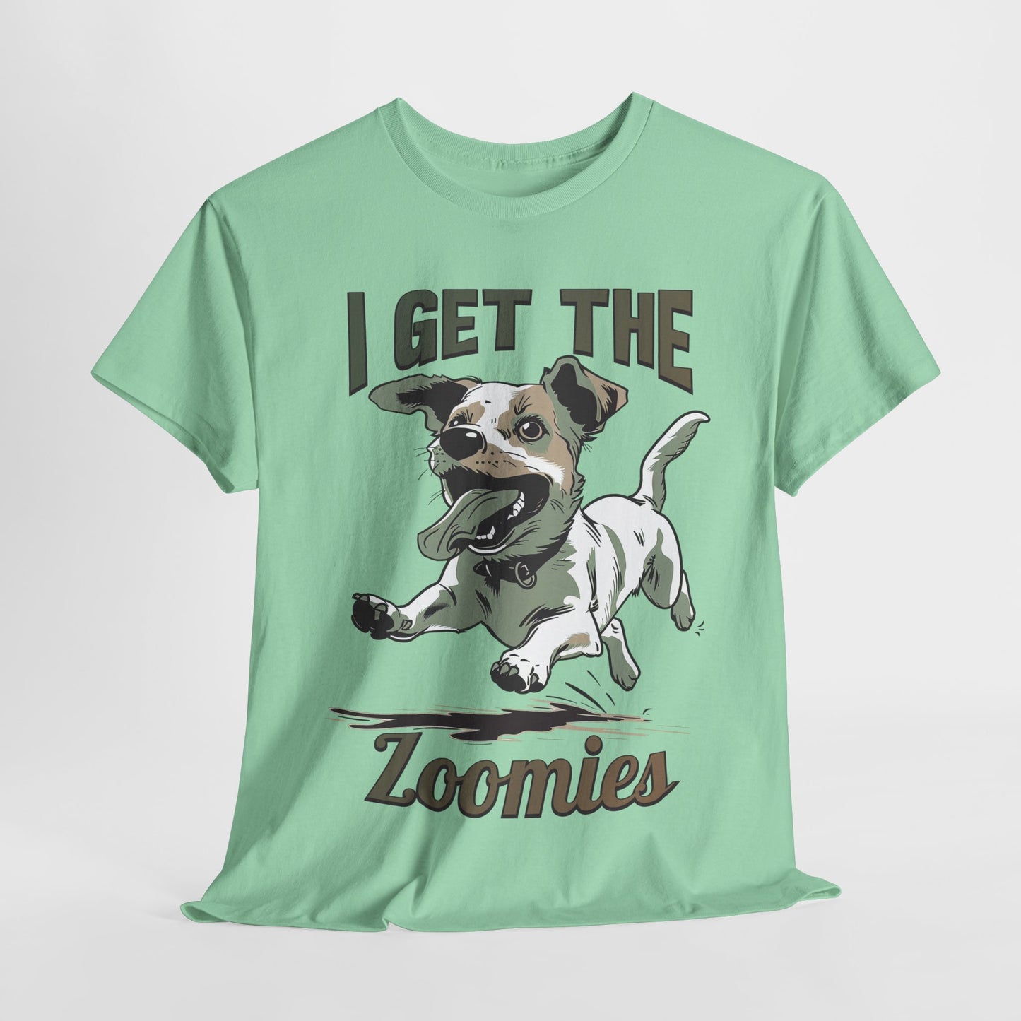 I Get The Zoomies Funny Dog Heavy Cotton Tee