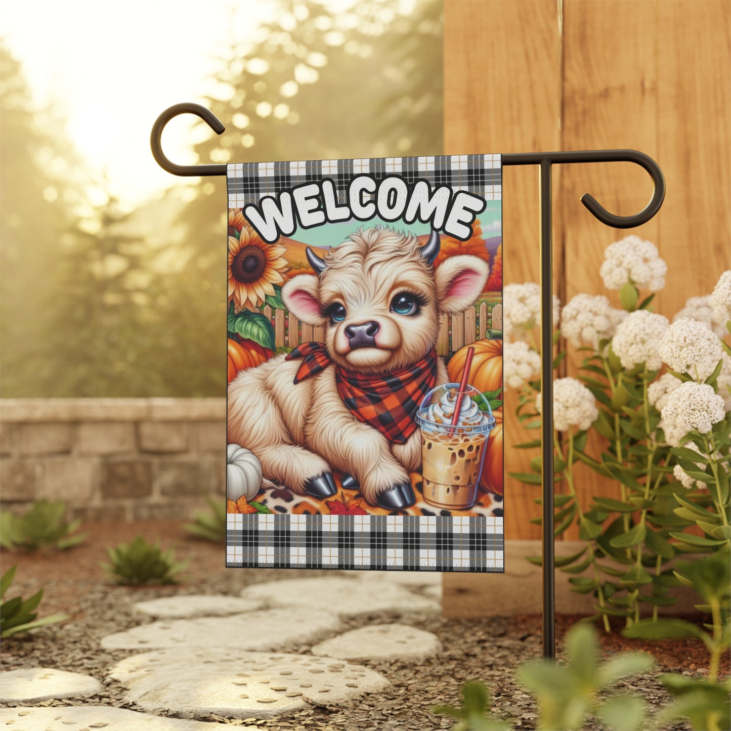 Cow Fall Garden & House Banner - Style 1