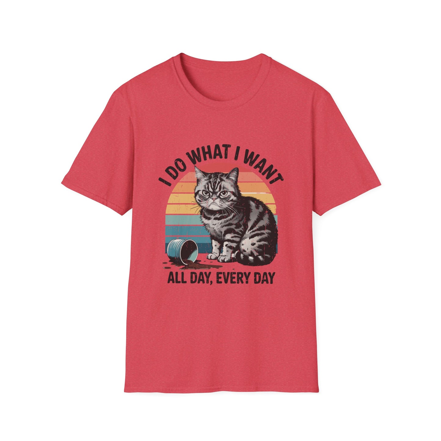 I Do What I Want Funny Cat Softstyle T-Shirt