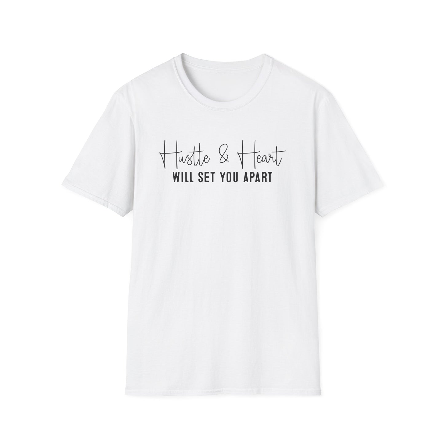 Hustle and Heart Entrepreneur Inspirational Softstyle T-Shirt