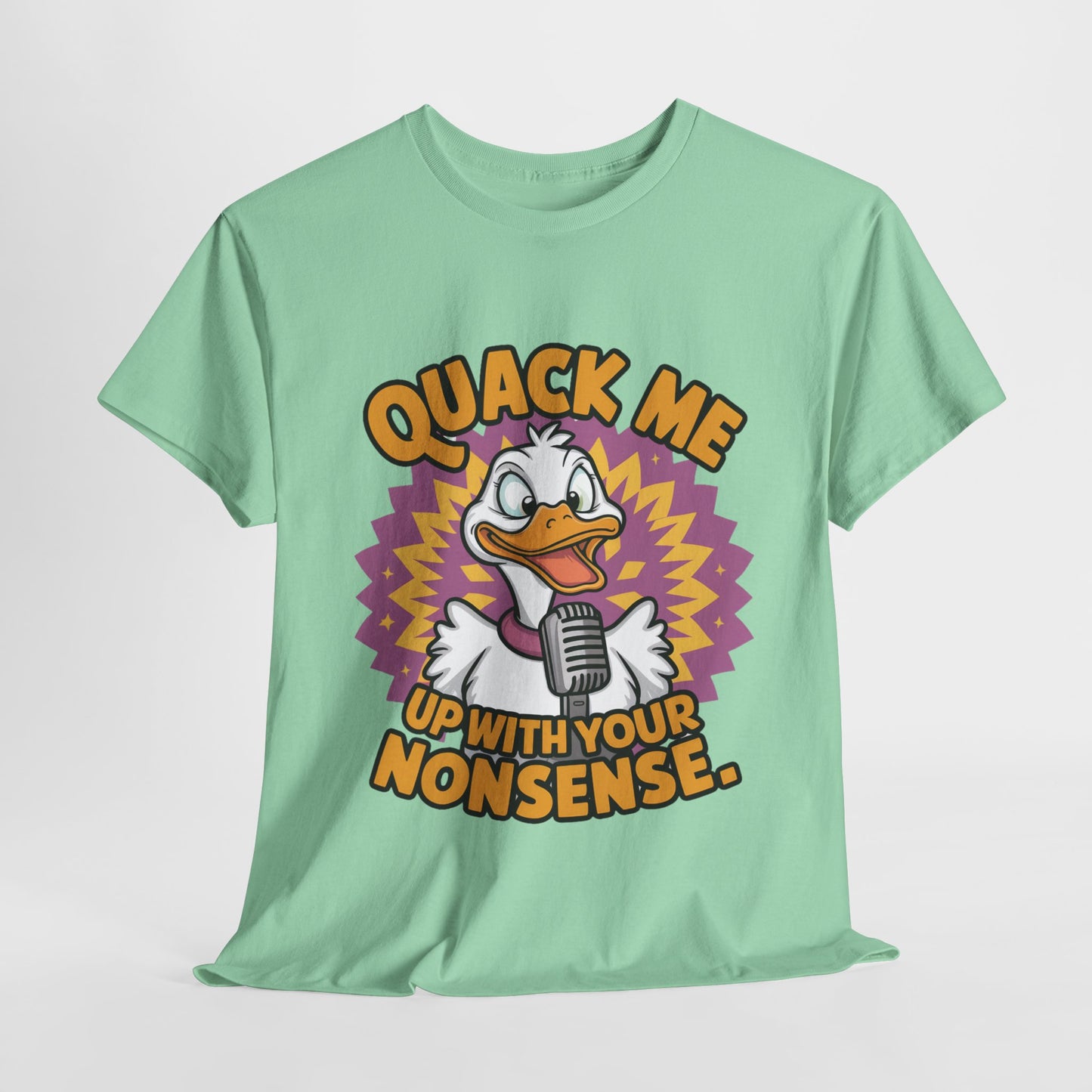 Quack Me Up Funny Duck Heavy Cotton Tee