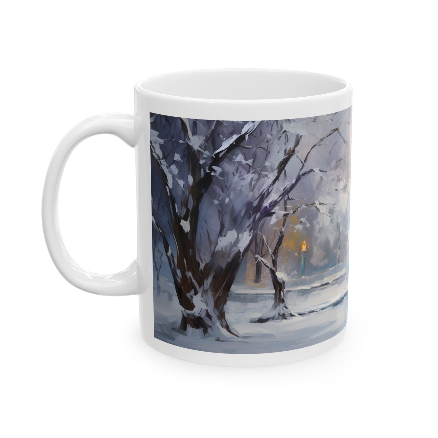 Snowy Treescape Ceramic Mug