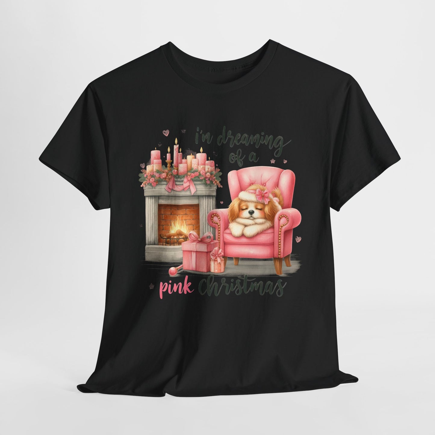 Dreaming of a Pink Christmas Heavy Cotton Tee