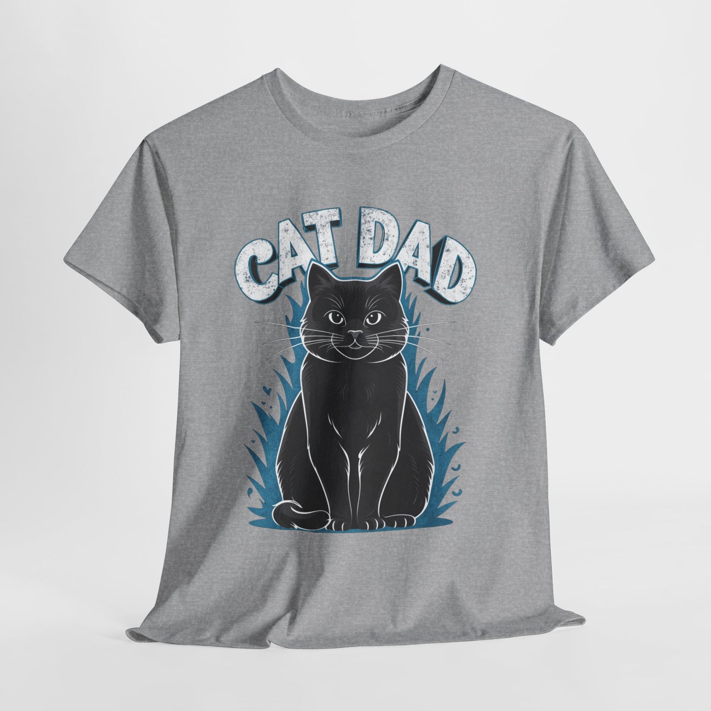 Cat Dad Heavy Cotton Tee