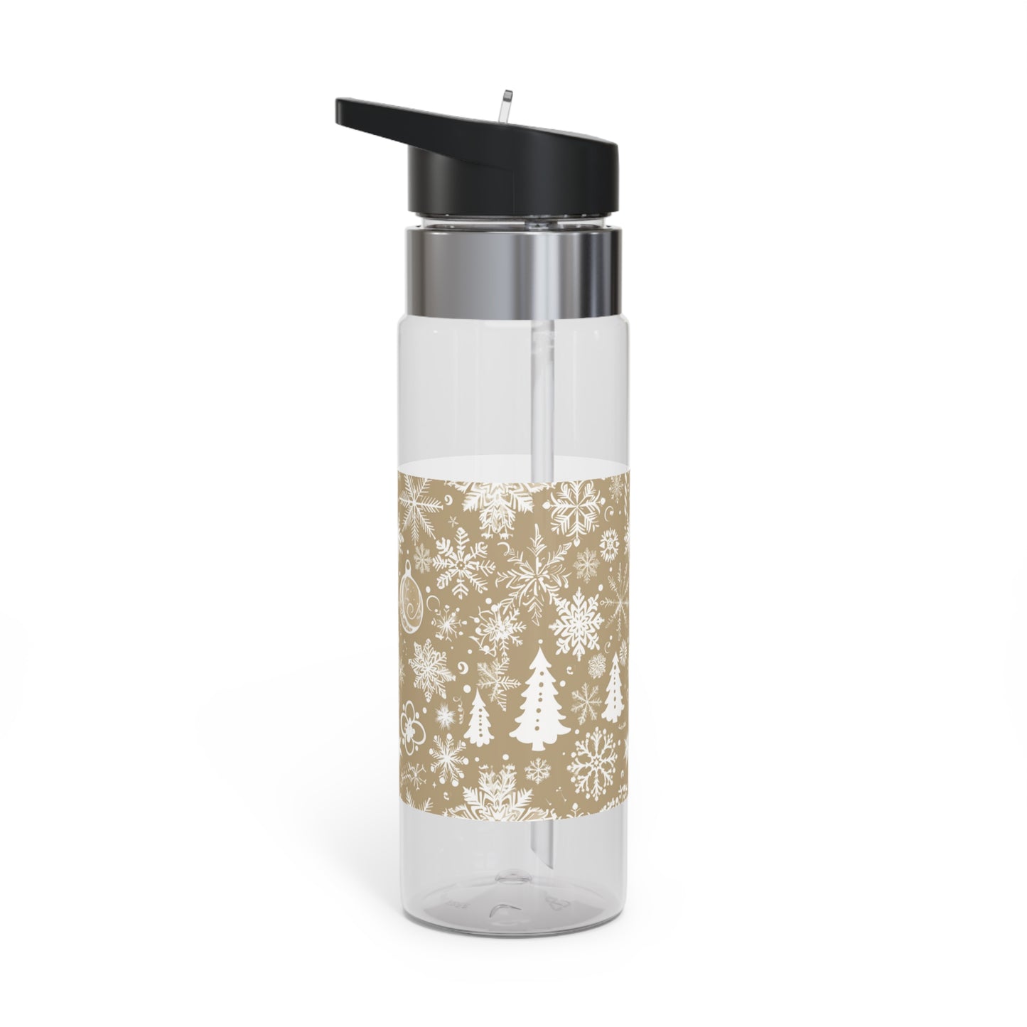 Beige Winter Wonderland Sport Water Bottle