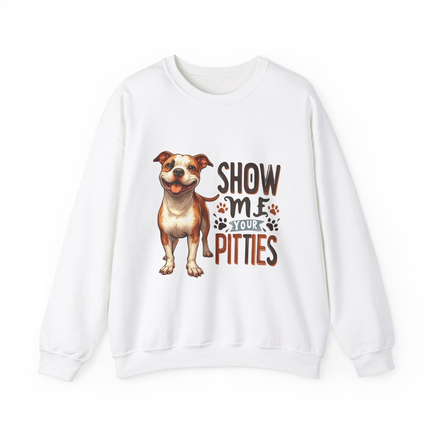 Show Me Your Pitties Pitbull Funny Dog Sweatshirt