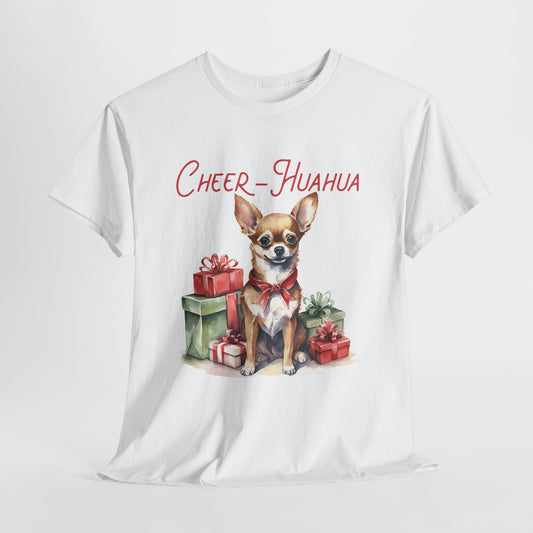 Christmas Chihuahua Heavy Cotton Tee