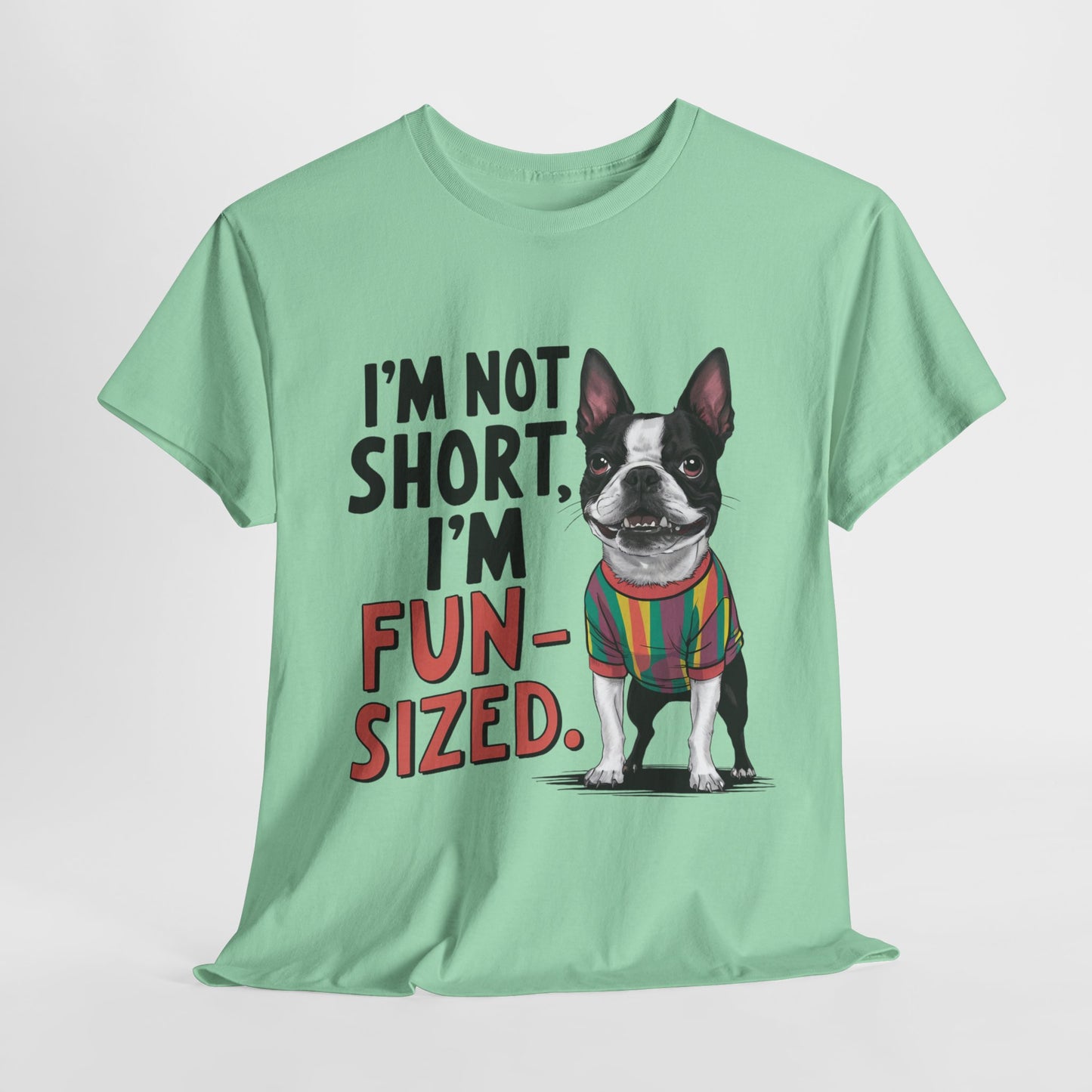 Fun Sized Funny Dog Unisex Heavy Cotton Tee