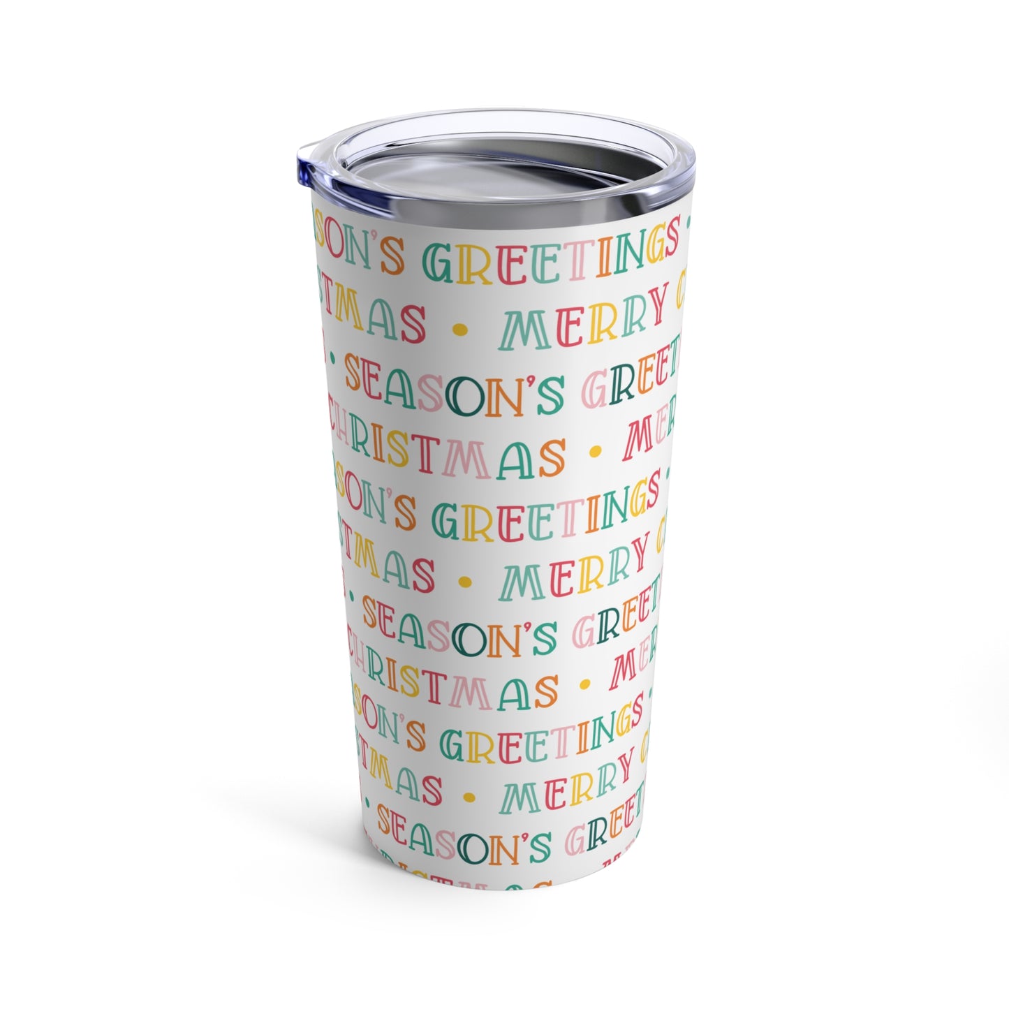 Merry Christmas Seasons Greetings 1 Tumbler 20oz