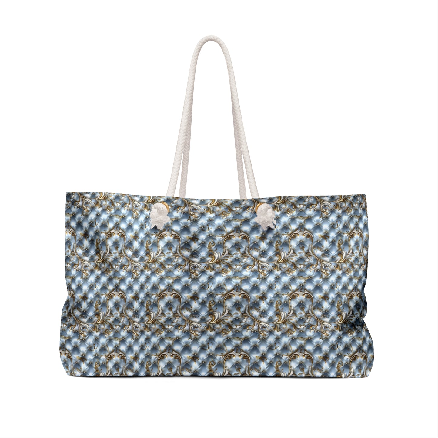 Blue Elegant Pattern Weekender Bag