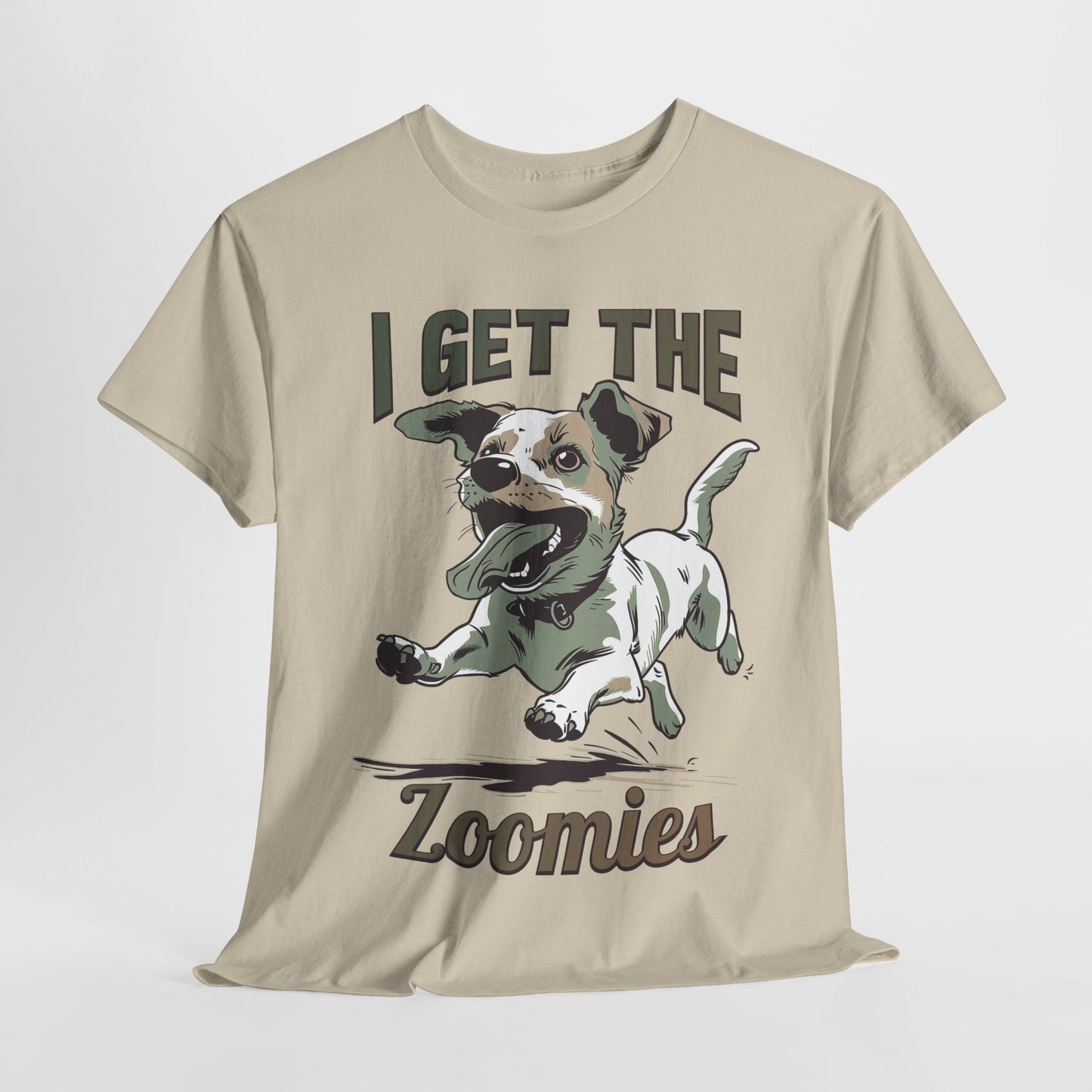 I Get The Zoomies Funny Dog Heavy Cotton Tee