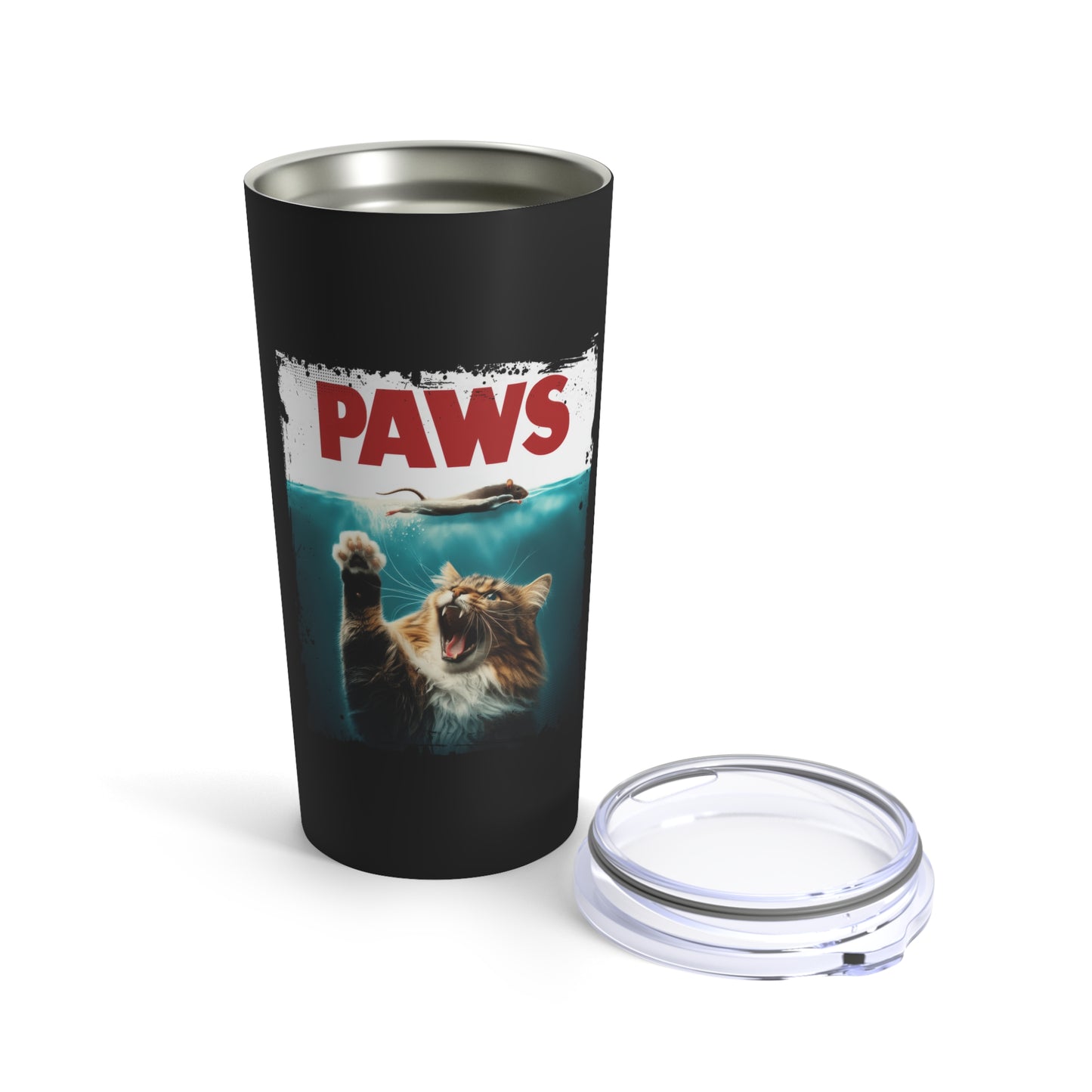 Paws Funny Cat Tumbler 20oz