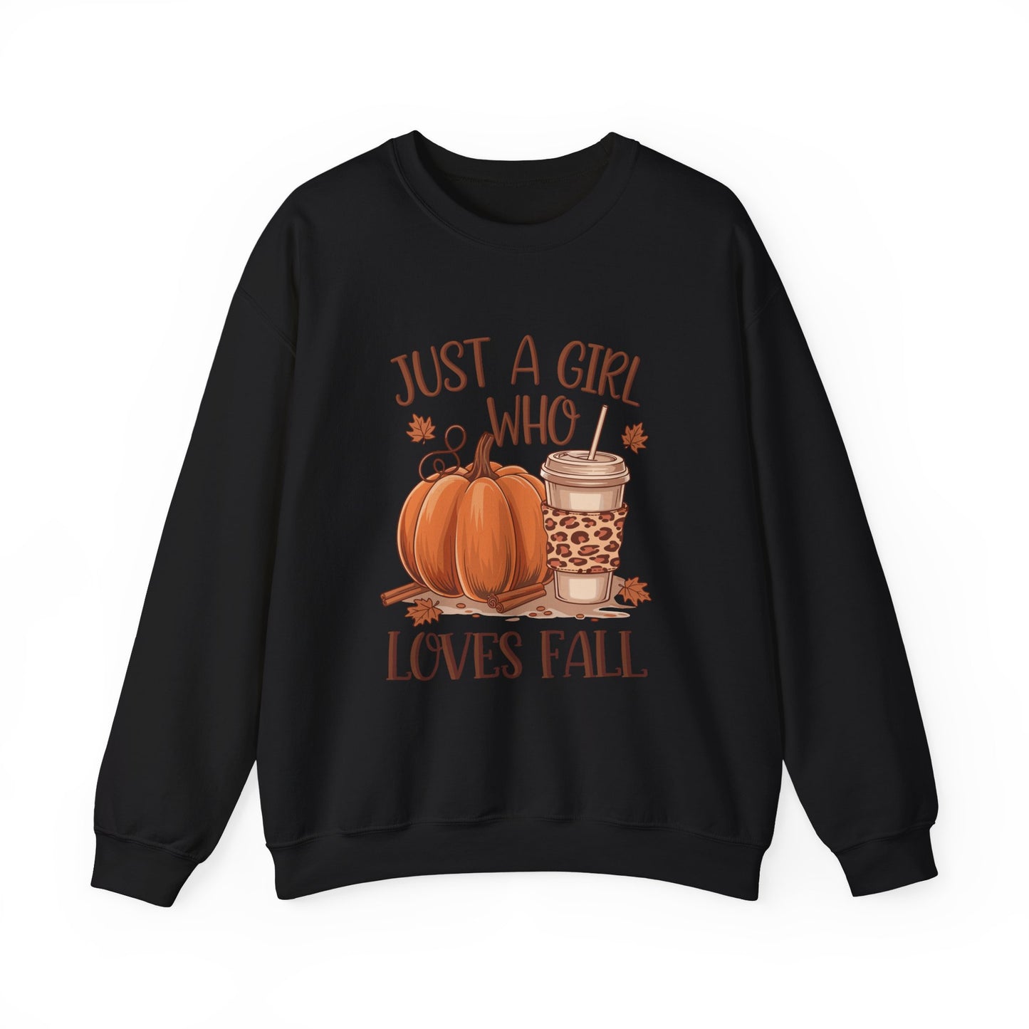 Just A Girl Who Loves Fall Unisex Heavy Blend™ Crewneck Sweatshirt