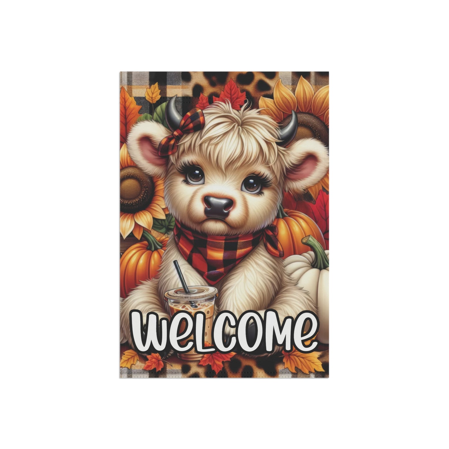 Cow Fall Garden & House Banner - Style 2