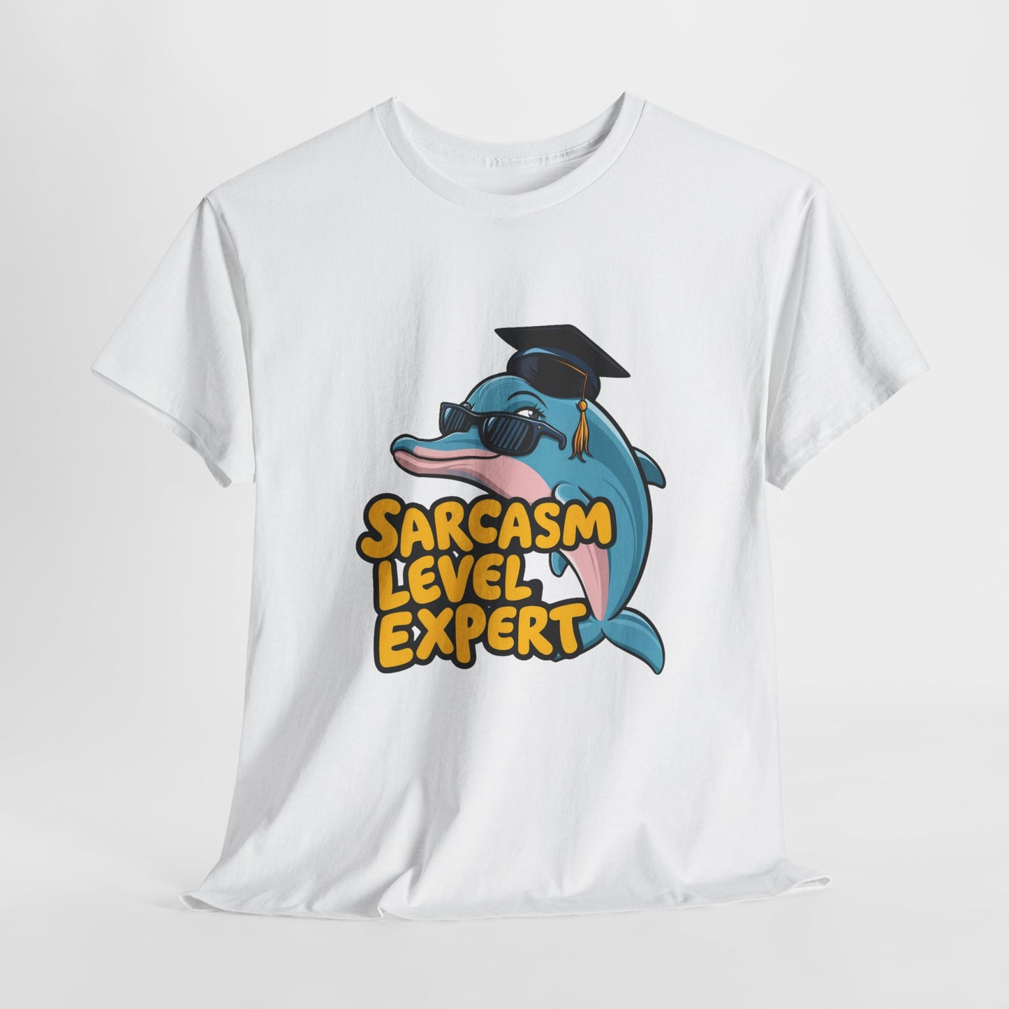 Sarcastic Dolphin Unisex Heavy Cotton Tee