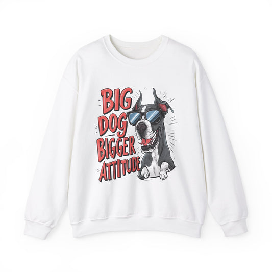 Big Attitude Funny Dog Sweatshirt