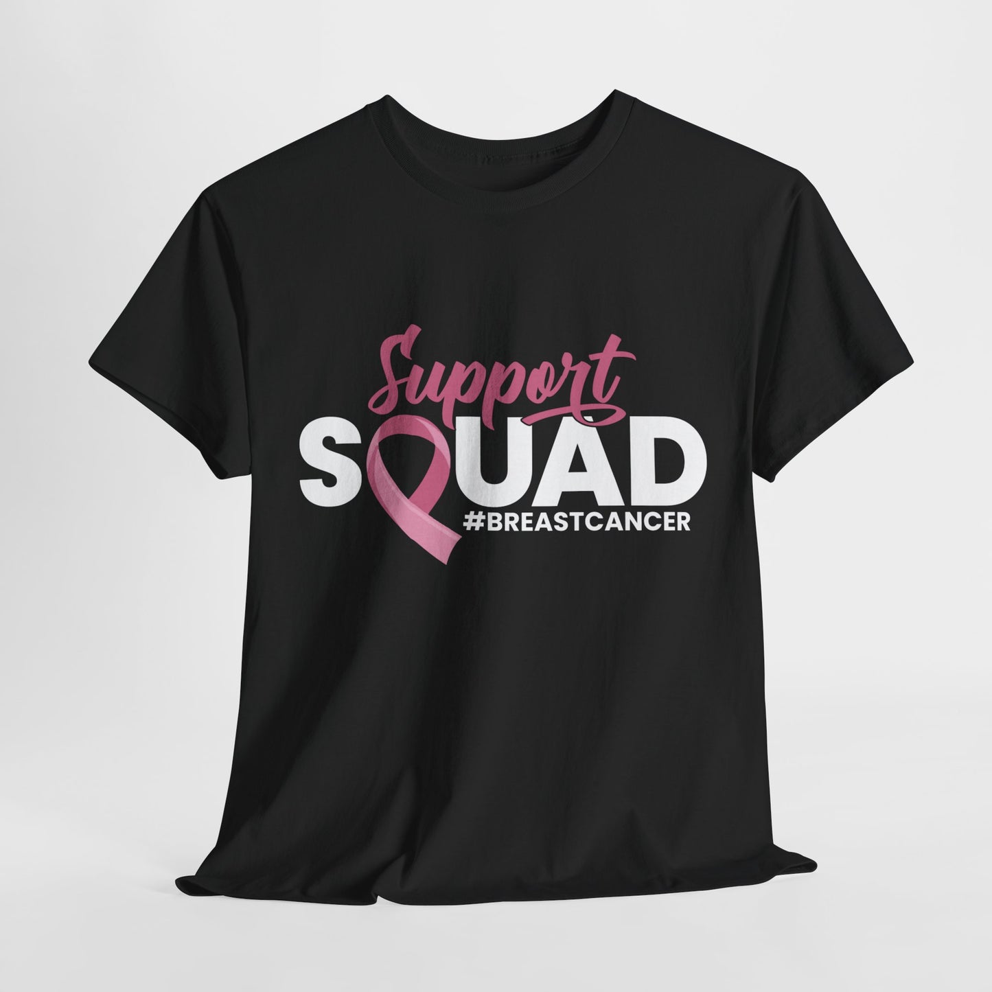 Breast Cancer Support Squad Heavy Cotton Tee