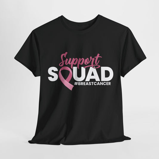 Breast Cancer Support Squad Heavy Cotton Tee