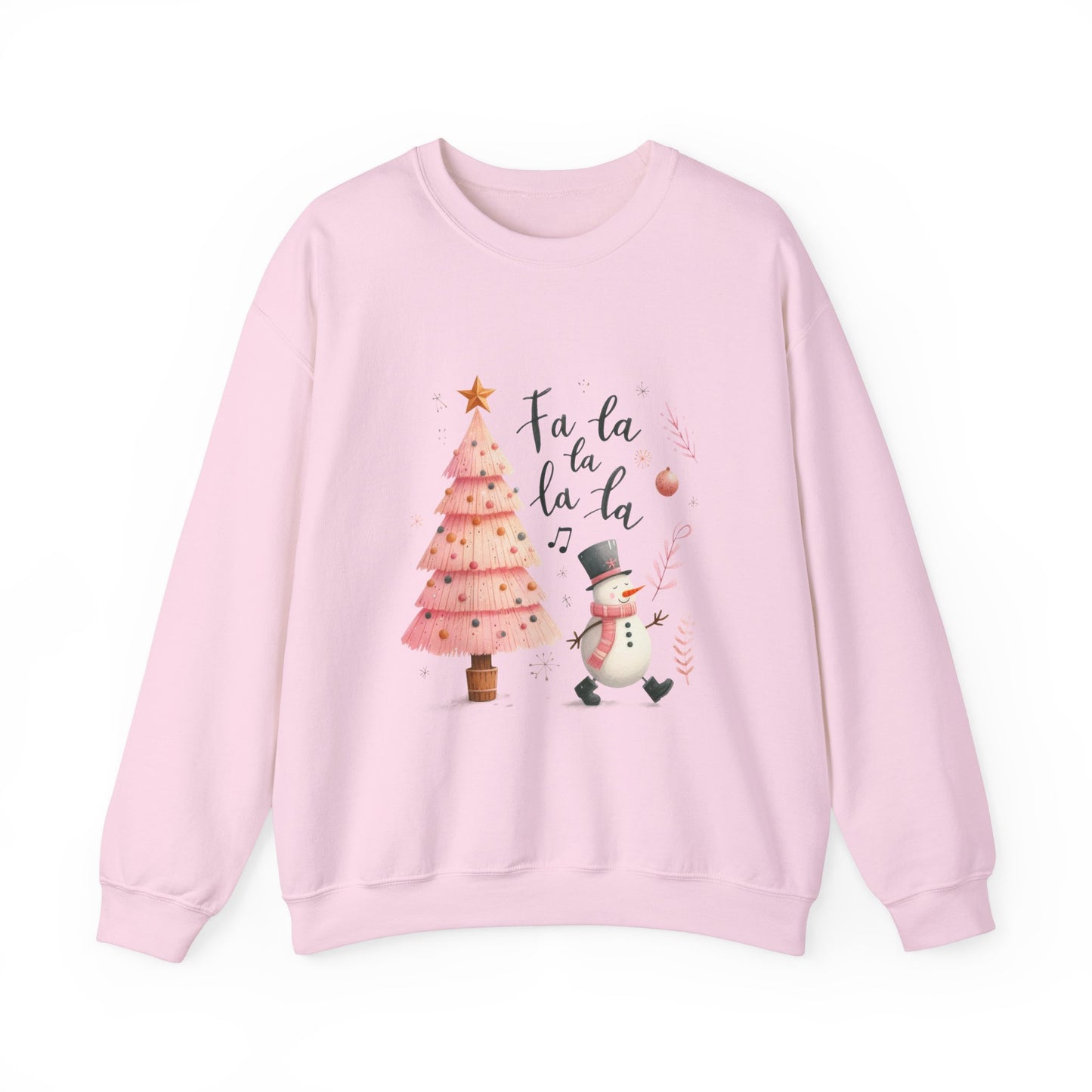 Fa La La La Pink Christmas Tree Sweatshirt