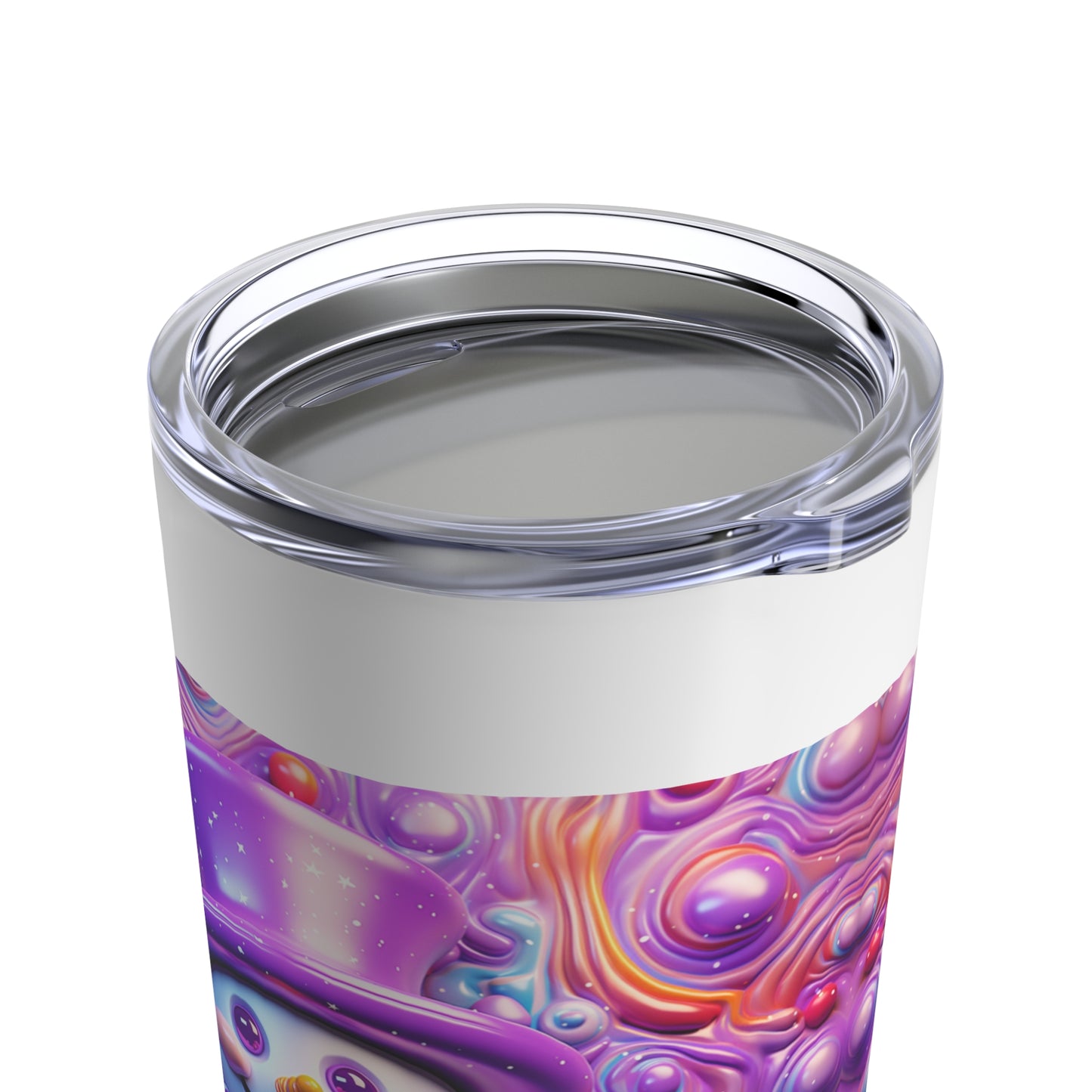 Purple Snowman Tumbler 20oz