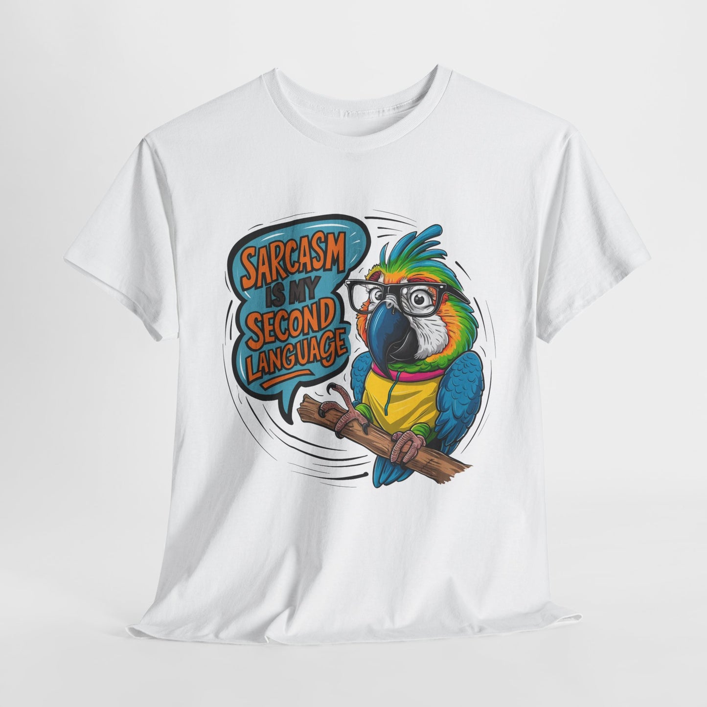 Sarcastic Parrot Unisex Heavy Cotton Tee