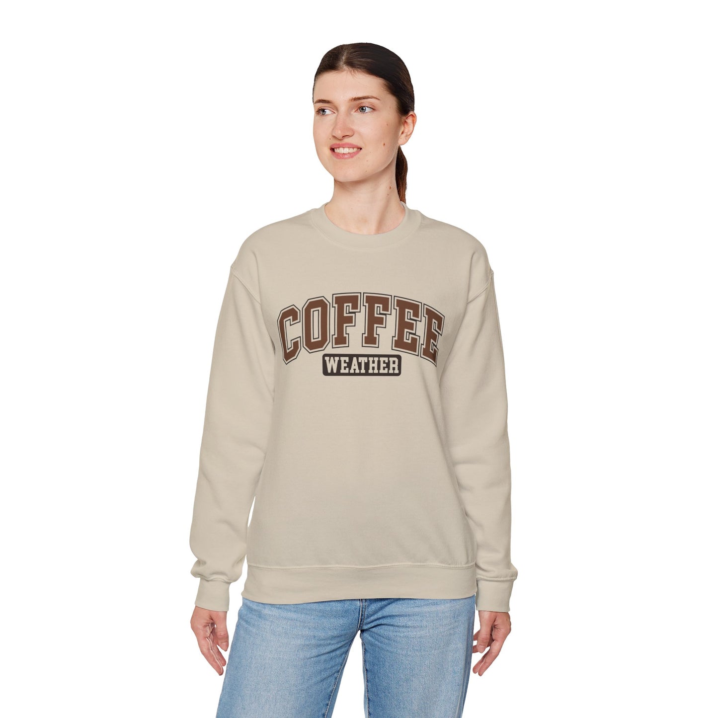 Coffee Weather Unisex Sweatshirt Dark Lettering